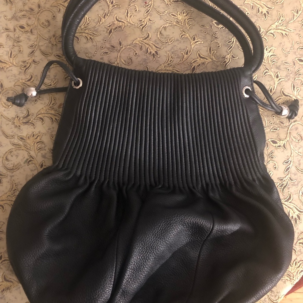 Ladies Luxury Black Leather Bag